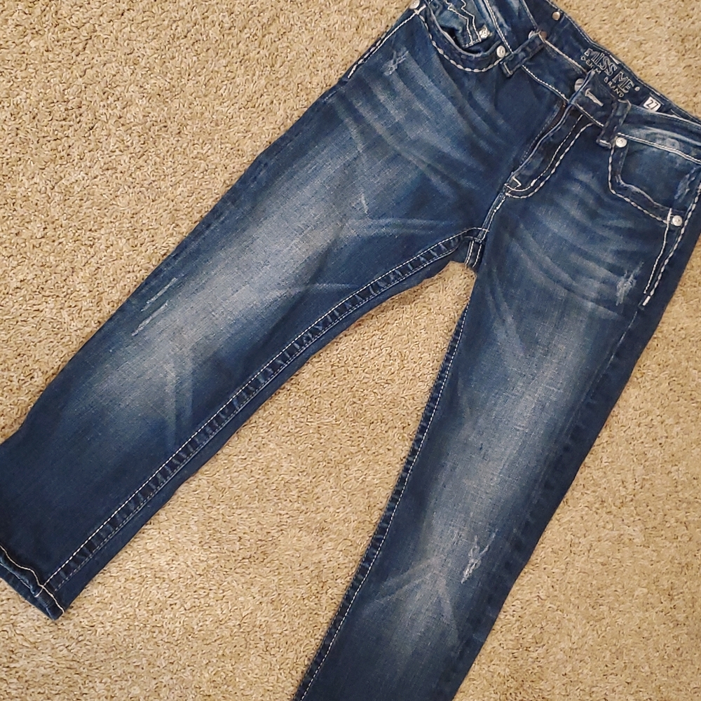 Miss Me Boyfriend Denim Capri, Women's Size 27